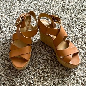 Michael Kors Brown Wedges